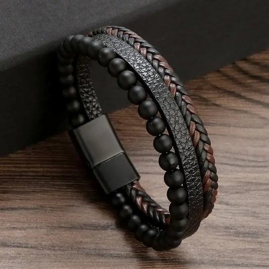 Bracelet Luxbraces™ - Élégance Noire